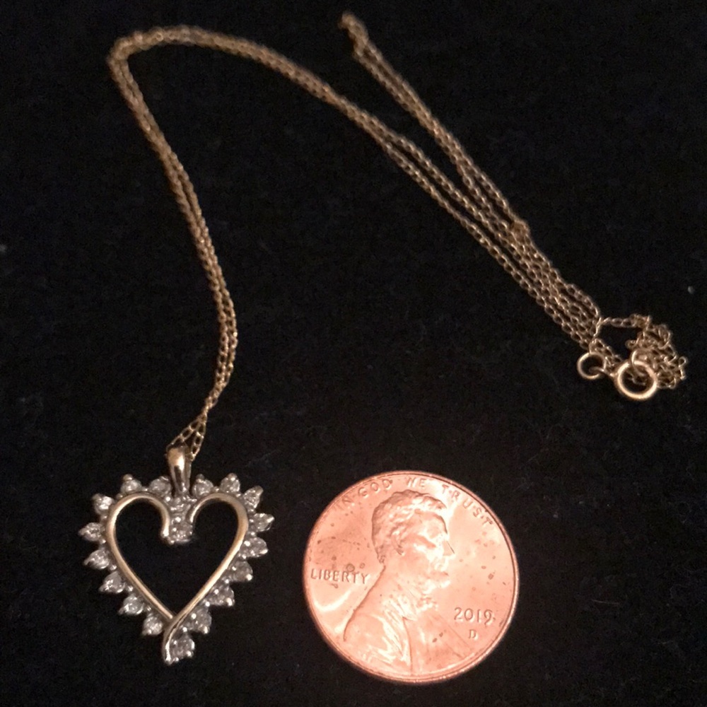 10kt diamond necklace